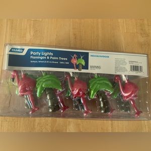 Flamingo and Palm Tree Party Lights